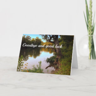 Cartes De Vœux Au Revoir Et Bonne Chance Zazzle Fr