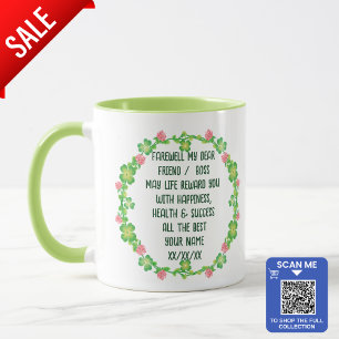 Adieu Laisser Mug Ajouter son propre texte Poème m