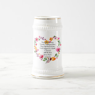 Adieu Laisser Mug Feuilles Ajouter Propre Poème Te