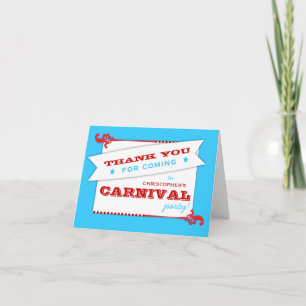 Admettre un Carnaval Anniversaire Merci Cartes