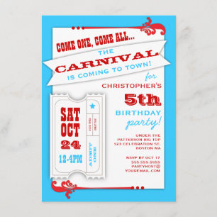 Admettre une invitation pour un carnaval