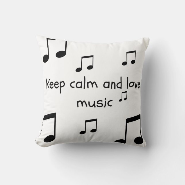 Ado Black and White Music Coussin (Recto)
