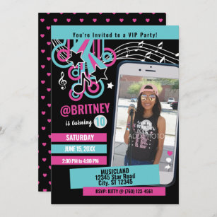 Invitations Faire Part Cartes Anniversaire Ados Zazzle Fr