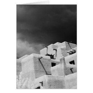 Adobe de style Pueblo Inn à Loretto, Père Noël Fe,