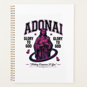 Adonai Gloire à Dieu Vintage Christian Vector Desi