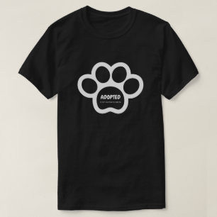 Adopté Est Ma Race Favorite T-shirt Animal Rescue