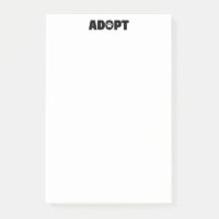 Adopter l'Empreinte de patte Secourt 4 x 6 Post-it