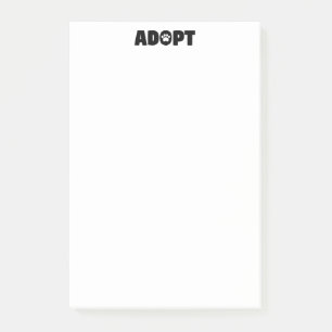 Adopter l'Empreinte de patte Secourt 4 x 6 Post-it