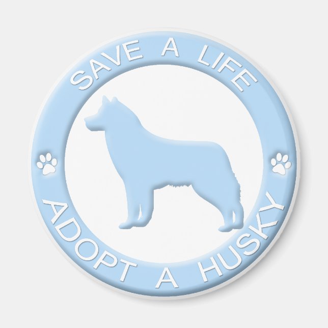 Adopter un aimant Husky (Devant)