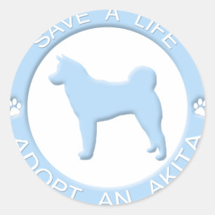Adopter un autocollant Akita