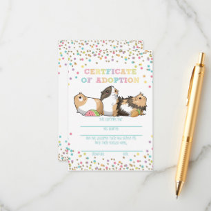 Adopter un certificat d'adoption pour le porc de G