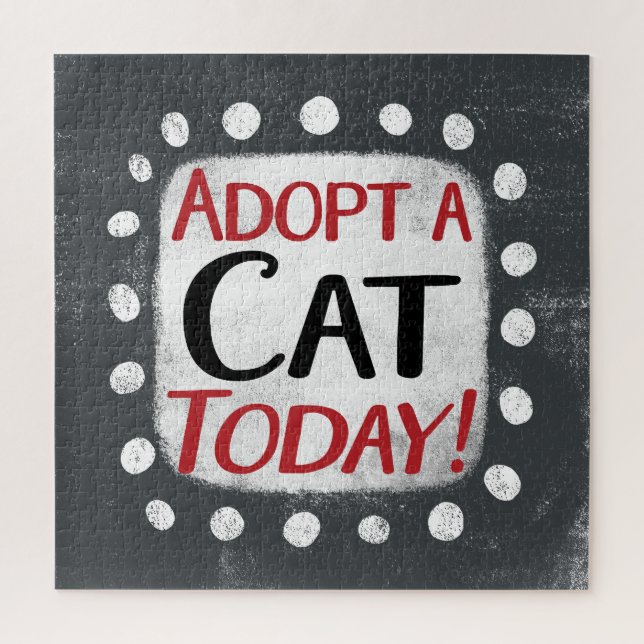Adopter Un Chat Aujourd'Hui Jigsaw Puzzle (Vertical)