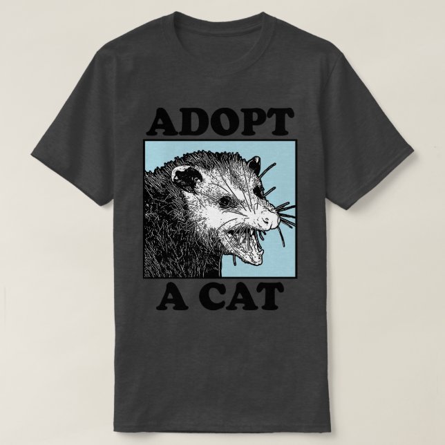 Adopter un chat Baseball TShirt (Design devant)