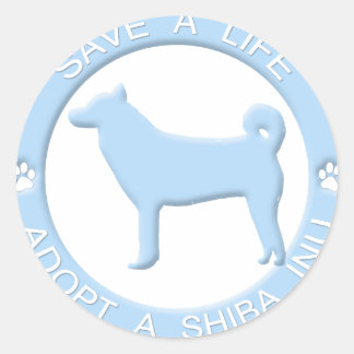 Adopter un Shiba Inu Stickers