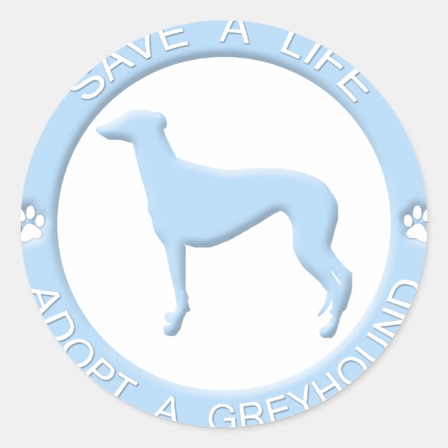 Adopter un Stickers Greyhound (Devant)