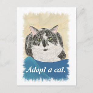 Adopter une carte postale de promotion de l'adopti