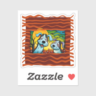 "Adoptez-Moi". Stickers personnalisés en vinyle dé