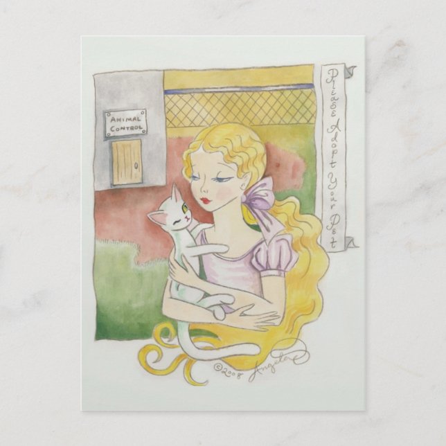 Adoptez S.V.P. Cartes d'Art de Vos Animaux de Comp (Devant)