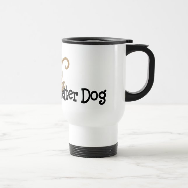 Adoptez une tasse de voyage de chien d'abri (Droite)