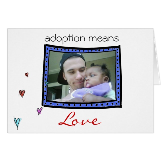 adoption/carte bébé (Devant Horizontal)