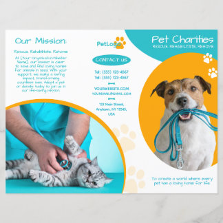 Adoption d'animaux / Charité d'animaux - Brochure