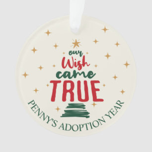 Adoption "Notre souhait est devenu réalité" Noël