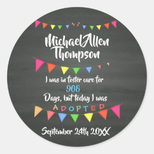 Adoption par Foster Care Stickers Party