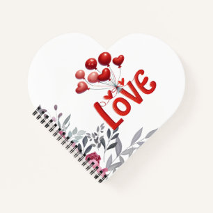 Adorable "Amour" Chiot Carnet Spiral