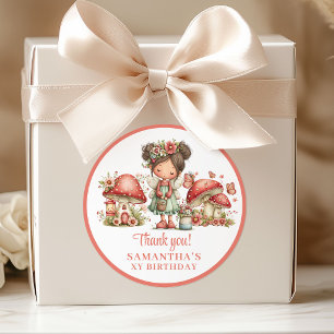 Adorable Autocollant de remerciement pour l'annive