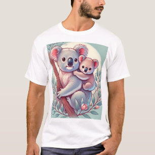 Adorable Baby Koala et mère T-shirt design