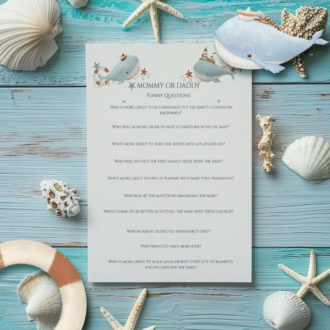 Adorable baleine Baby shower jeu (Créateur téléchargé)