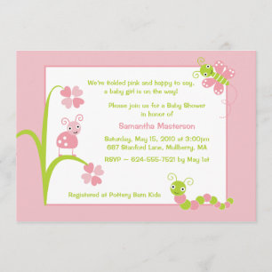 Adorable Bébé Bugs Baby shower Invitation