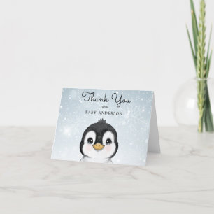 Adorable bébé Penguin Merci d'hiver