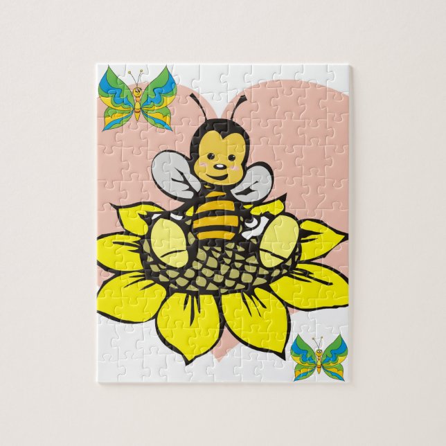 Adorable Bee Puzzle (Vertical)