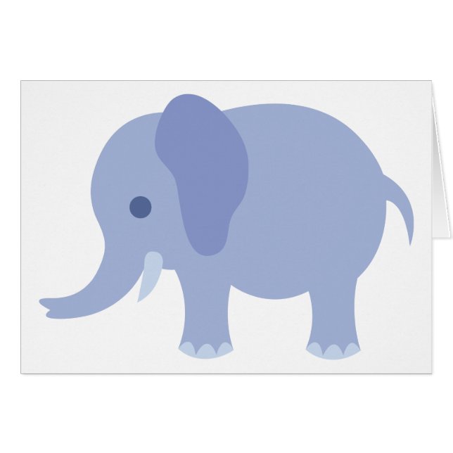 Adorable bleu bébé éléphant (Devant horizontal)