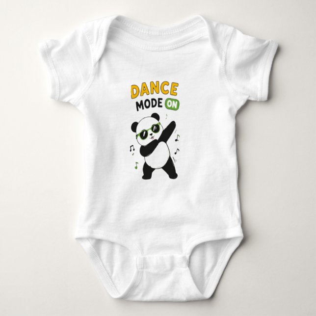 Adorable body bébé 'Mode Danse' ours panda Alterna (Devant)
