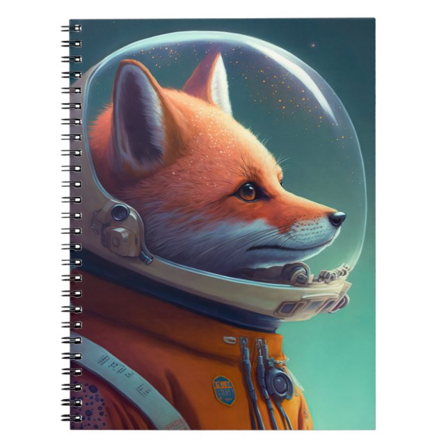 Adorable Carnet d'astronautes Red Fox (Devant)