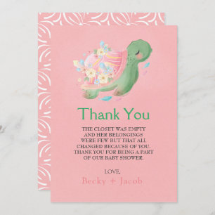 Adorable Carte de remerciements de Baby shower de