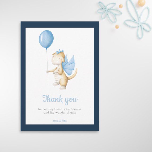 Adorable carte de remerciements de baby shower de  (Créateur téléchargé)