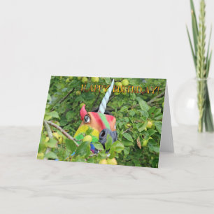 Adorable Carte de voeux d'anniversaire de la licor