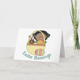 Adorable Carte pour enfants afro-américains de Pâq