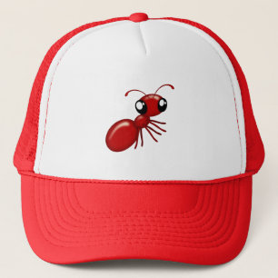 Adorable Cartoon Rouge Ant Unisex Casquettes