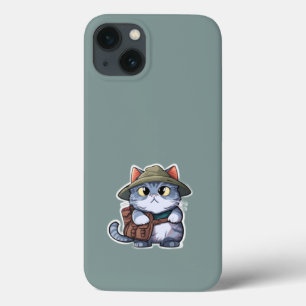 adorable chat dans mon coque iphone   couverture i