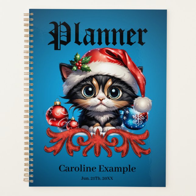 adorable chaton de Noël. (Devant)