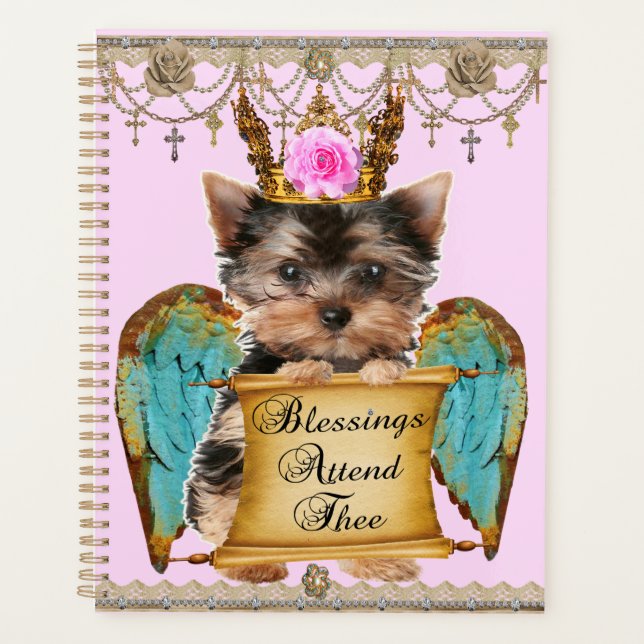 Adorable Chic Yorkie Angel Chien Chien Chien Chien (Devant)