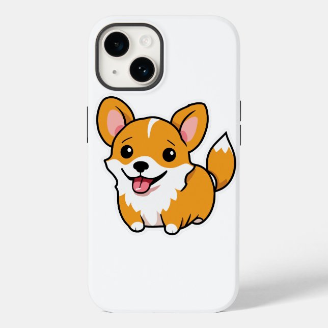 Adorable Chien Brown style coque iphone avec migno (Verso)