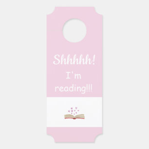 Adorable Chut ! Je lis ! SIGNE DE PORTE