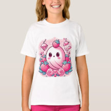 Adorable coquette rose Fantôme T-shirt