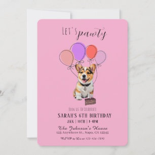 Adorable Corgi Rose Joueur Anniversaire Personnali