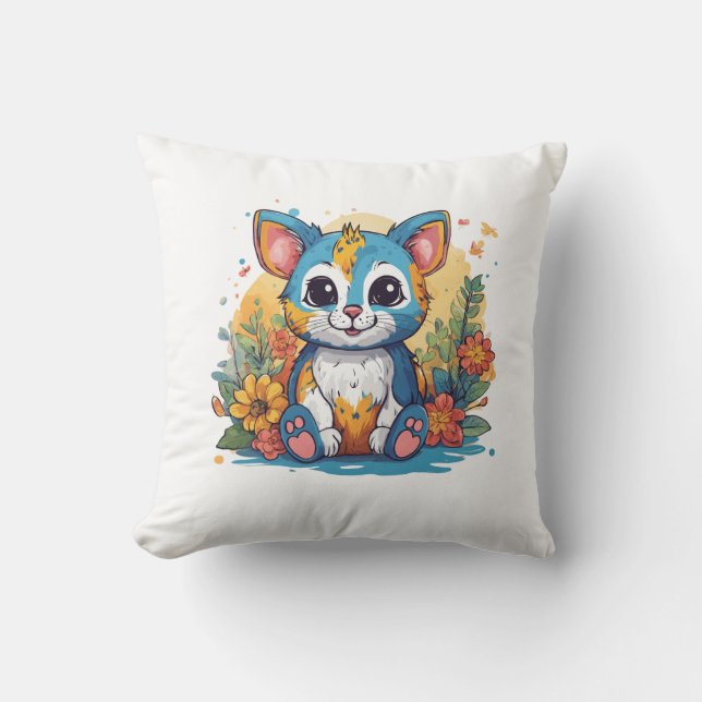 Adorable couleur Kitten Coussin (Recto)